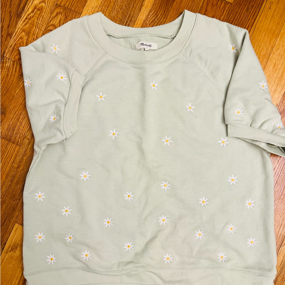 NWOT Madewell Short Sleeve Sweatshirt